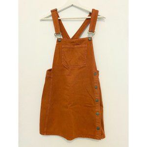 Free People Orange Overall Dress, Size 2